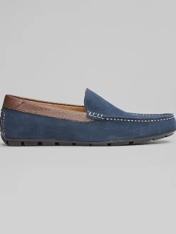 Loafers & Slip-ons-Florsheim Motor Moc Toe Venetian Loafers Navy