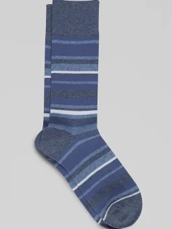Socks-Egara Multstripe Socks Denim Heather