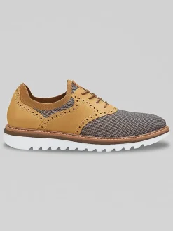 Oxfords|Casual Shoes-Johnston &Amp; Murphy Murphy Braydon Knit Saddle Oxfords Tan