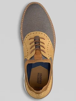 Oxfords|Casual Shoes-Johnston &Amp; Murphy Murphy Braydon Knit Saddle Oxfords Tan