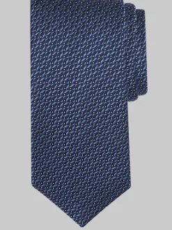 Ties-Joseph Abboud Narrow Geo Check Polka Dot Tie Brown