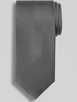 Ties-Awearness Kenneth Cole Narrow Geometric Tie Black