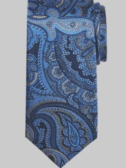 Ties-Joseph Abboud Narrow Giga Paisley Tie Brown