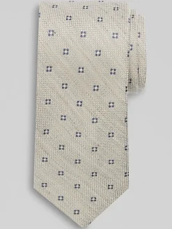 Ties-Joseph Abboud Narrow Natte Neat Tie Grey