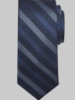 Ties-Awearness Kenneth Cole Narrow Shadow Stripe Tie Black