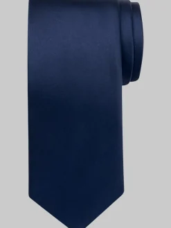 Formal Accessories|Ties-Pronto Uomo Narrow Solid Silk Tie Apple