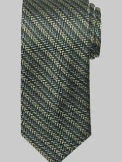 Ties-Pronto Uomo Narrow Stripe Tie Ivy