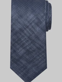 Ties-Awearness Kenneth Cole Narrow Textured Silk Tie Burgundy