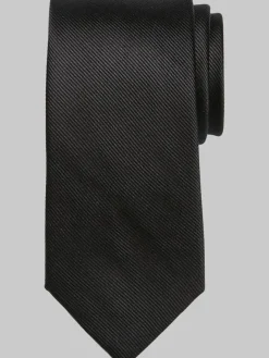 Formal Accessories|Ties-Pronto Uomo Narrow Tie Black