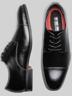 Oxfords|Dress & Formal Shoes-Stacy Adams Nelson Cap Toe Oxfords Black
