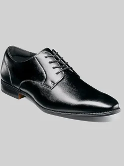 Oxfords|Casual Shoes-Stacy Adams Newell Plain Toe Oxfords Black