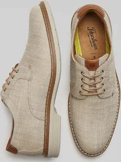 Oxfords|Casual Shoes-Florsheim Newtown Canvas Plain Toe Oxfords Black