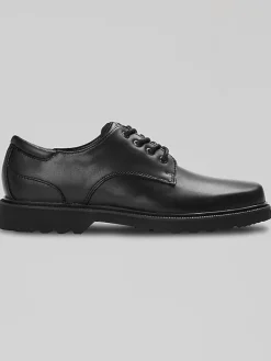 Oxfords|Casual Shoes-Rockport Northfield Leather Waterproof Plain Toe Oxfords Black