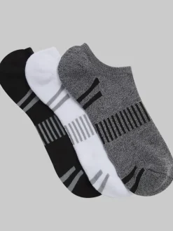 Socks-Egara No-Show Socks, 3-Pack Black