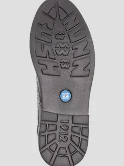 Boots-Nunn Bush Odell II Leather Wingtip Lace-up Boots Black