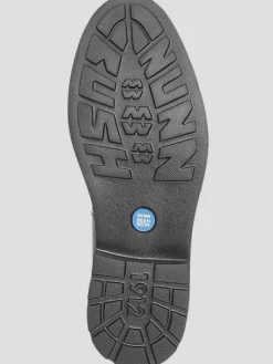 Boots-Nunn Bush Otis II Leather Plain Toe Chelsea Boots Black