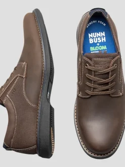 Oxfords|Casual Shoes-Nunn Bush Otto Plain Toe Oxfords Brown