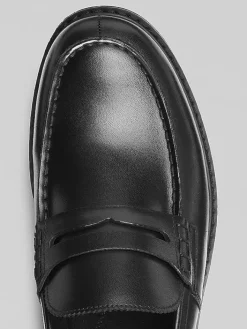 Dress & Formal Shoes-Joseph Abboud Penny Loafers Black