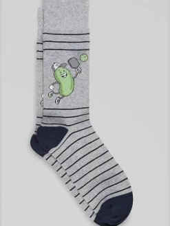 Socks-Egara Pickleball Socks Lt Heather Gray