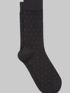 Socks-Egara Pindot Socks, 1-pair Black