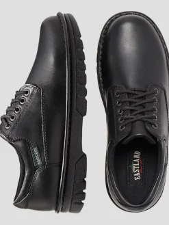 Oxfords|Casual Shoes-Eastland Plainview Plain Toe Lace-Up Oxfords Black
