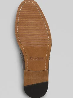 Loafers & Slip-ons-Stacy Adams Prichard Moc Toe Penny Loafers Brown/White