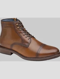 Casual Shoes|Casual Shoes-Johnston &Amp; Murphy Raleigh Leather Cap Toe Zip-Up Boots Black