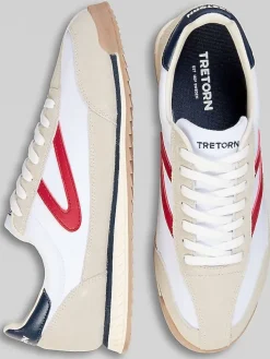 Casual Shoes|Casual Shoes-Tretorn Rawlins Vintage T-Toe Sneakers White/Red