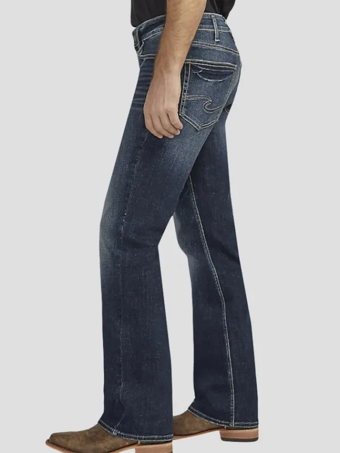Jeans|Jeans-Silver Jeans Relaxed Fit Straight Leg Casual Jeans Dark Wash