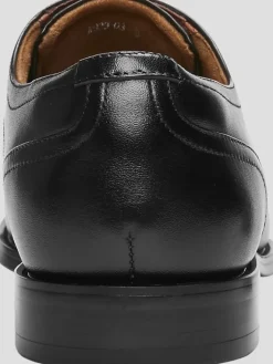 Oxfords|Dress & Formal Shoes-Florsheim Remi Leather Cap Toe Oxfords Black