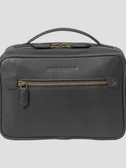 Travel & Luggage-Johnston &Amp; Murphy Rhodes Leather Travel Kit Black