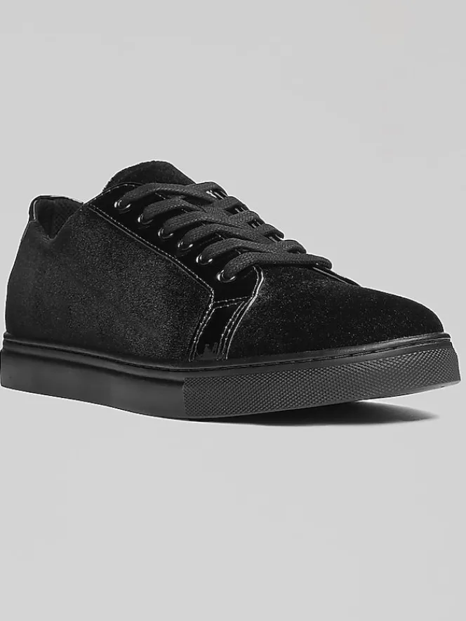 Dress & Formal Shoes-Belvedere Rico Formal Velvet Sneakers Black