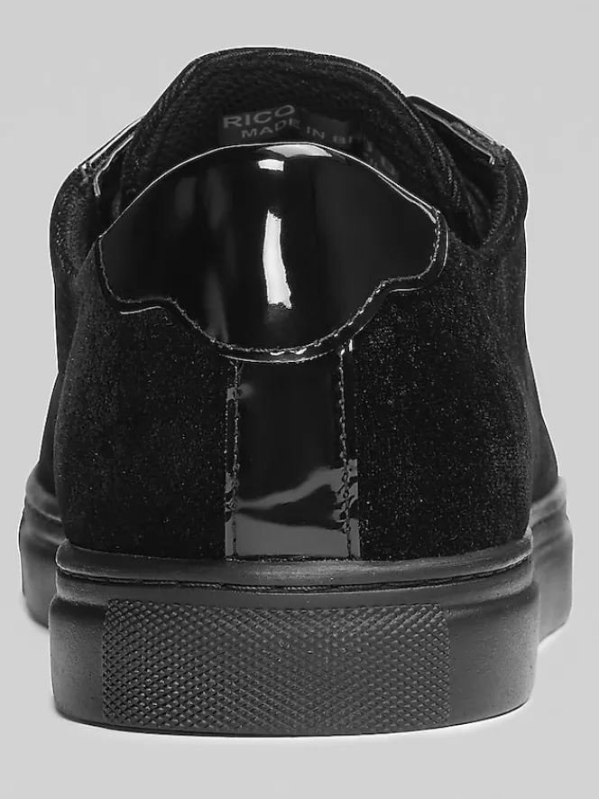 Dress & Formal Shoes-Belvedere Rico Formal Velvet Sneakers Black