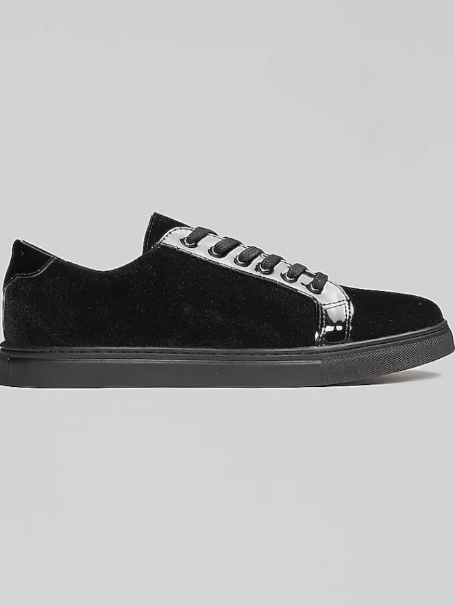 Dress & Formal Shoes-Belvedere Rico Formal Velvet Sneakers Black