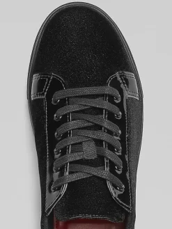 Dress & Formal Shoes-Belvedere Rico Formal Velvet Sneakers Black