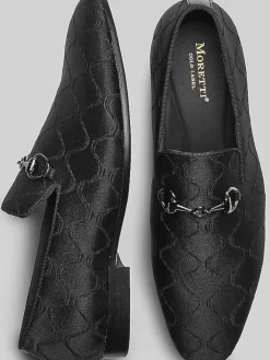 Dress & Formal Shoes-Moretti Ripley Smoking Shoes Black