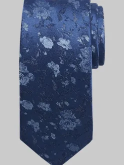 Ties-Awearness Kenneth Cole Rose Garden Floral Tie Blue