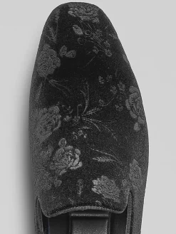 Loafers & Slip-ons|Dress & Formal Shoes-Moretti Roswell Smoking Shoes Black