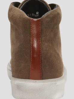 Sneakers|Casual Shoes-Giovacchini Ruben Suede High Top Sneakers Blue