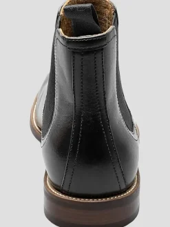 Boots-Florsheim Rucci Plain Toe Gore Boots Black