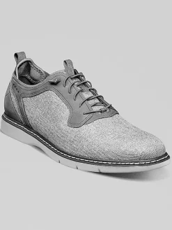 Casual Shoes|Casual Shoes-Stacy Adams Scanlon Plain Toe Elastic Lace Shoes Brown