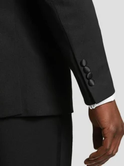 Tuxedos|Big & Tall Suits-Wilke-Rodriguez Shawl Lapel Slim Fit Tuxedo Formal Black