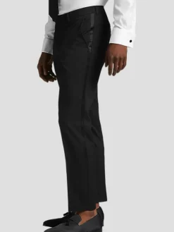Tuxedos|Big & Tall Suits-Wilke-Rodriguez Shawl Lapel Slim Fit Tuxedo Formal Black