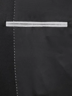 Tuxedos|Big & Tall Suits-Wilke-Rodriguez Shawl Lapel Slim Fit Tuxedo Formal Black