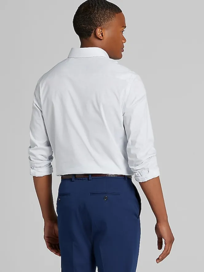 Patterned Dress Shirts|Dress Shirts-Egara Skinny Fit Floral Dress Shirt Blush