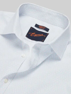 Patterned Dress Shirts|Dress Shirts-Egara Skinny Fit Floral Dress Shirt Blush