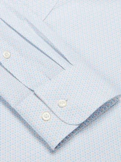 Patterned Dress Shirts|Dress Shirts-Egara Skinny Fit Floral Dress Shirt Blush