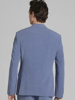 3-piece Suits|Suit Separates-Egara Skinny Fit Seersucker Suit Jacket Chambrary Seersucker