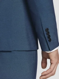 3-piece Suits|Suit Separates-Egara Skinny Fit Suit Jacket Teal