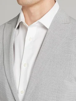 3-piece Suits|Suit Separates-Egara Skinny Fit Suit Jacket Pearl Grey